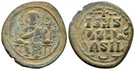 Constantino IX. Monomachos. Follis. 1042-1055 d.C. Constantinopla. Ae. 8,06 g. MBC-. Est...35,00.