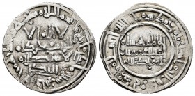 Califato. Hixam II. Dirhem. 401 H. Al Andalus. (Vives-699). Ag. 2,88 g. Segundo reinado. Rara. MBC+. Est...50,00.