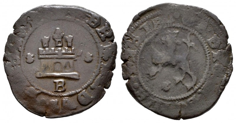 Fernando e Isabel (1474-1504). 2 maravedís. Burgos. (Cal 2008-530). Ae. 5,46 g. ...