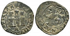 Fernando e Isabel (1474-1504). 2 maravedís. Coruña. (Cal-75). (Rs-151). Ae. 4,76 g. A bajo el castillo. MBC-. Est...40,00.