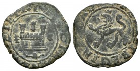 Fernando e Isabel (1474-1504). 2 maravedís. Cuenca. (Cal-89). (Rs-365). Ae. 4,72 g. Castillo entre armiño y C. MBC. Est...25,00.