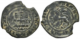 Fernando e Isabel (1474-1504). 2 maravedís. Toledo. (Cal-112). (Rs-781). Ae. 3,69 g. Castillo entre M - T. Cospel irregular. MBC-. Est...25,00.