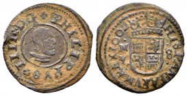Felipe IV (1621-1665). 8 maravedís. 1662. Madrid. Y. (Cal 2019-362). (Jarabo-Sanahuja-M443). Ae. 1,79 g. MBC-. Est...20,00.
