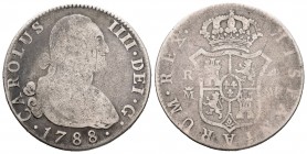 Carlos IV (1788-1808). 4 reales. 1788. Madrid. MF. (Cal 2019-774). Ag. 12,88 g. BC-. Est...35,00.