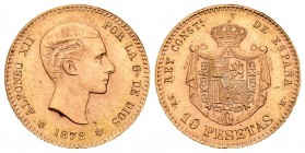 Estado Español (1936-1975). 10 pesetas. 1878*19-62. Madrid. DEM. (Cal-168). Au. 3,23 g. SC. Est...150,00.