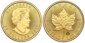 Canadá. Elizabeth II. 50 dollar. 2017. Au. 31,12 g. SC. Est...1600,00.