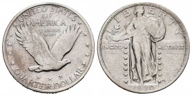 Estados Unidos. 1/4 dollar. 1920. Philadelphia. (Km-145). Ag. 6,20 g. MBC. Est...45,00.