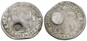Países Bajos. Ag. 4,20 g. Resello de haz con 7 flechas de 1693. Este resello estuvo utilizándose porque había muchas piezas circulando con bajo peso, ...