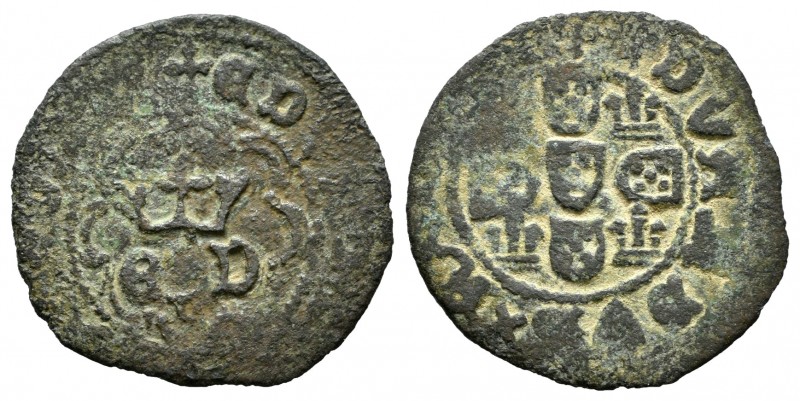 Portugal. Duarte I. Real preto. (1433-1438). Lisboa. (Gomes-tipo 2). 1,52 g. BC+...