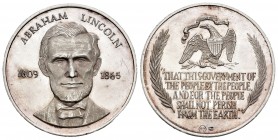 Estados Unidos. 7,34 g. Medalla conmemorativa Abraham Lincoln. PROOF. Est...25,00.