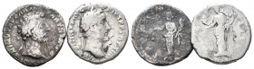 Lote de 2 denarios Imperio Romano, Antonino Pío y Marco Aurelio. A EXAMINAR. BC-/BC. Est...45,00.
