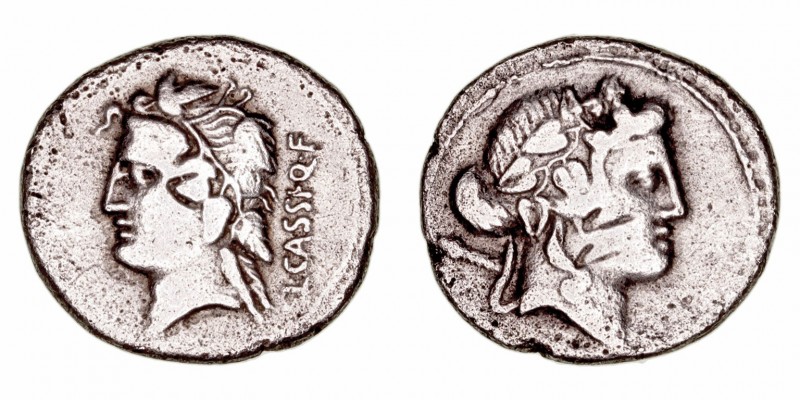 Cassia
Denario. AR. Roma. (78 a.C.). A/Cabeza de Baco a der., detrás tirso. R/C...