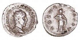 Trajano Decio
Antoniniano. AR. (250-251). R/ABVNDANTIA AVG. 3.99g. RIC.10b. Escasa. MBC-.