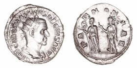 Trajano Decio
Antoniniano. AR. (250-251). R/PANNONIAE. 4.84g. RIC.21b. MBC+.