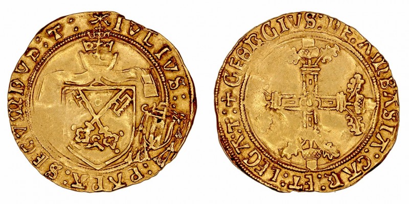 Estados Pontificios
Julio II
Escudo de oro del sol. AV. Avignon. (1503-1513). ...