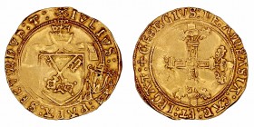 Estados Pontificios
Julio II
Escudo de oro del sol. AV. Avignon. (1503-1513). Giuliano della Rovere. A/Escudo central, a la der. escudo de armas d'A...