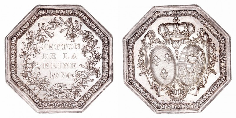 Francia Luis XVI
Jetón. AE. París. (1774) Hacia 1880. Jetón de la Reina (Maria ...