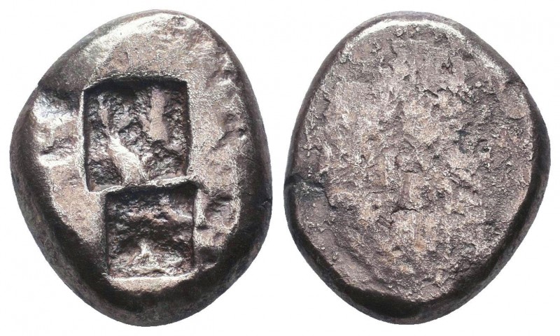 Kingdom of Lydia, Time of Kroisos, 560-546 BC. AR Double Siglos, very interestin...