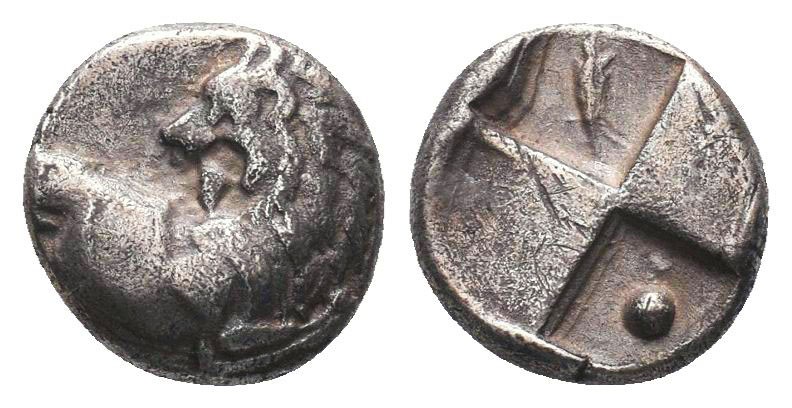 Thrace, Cherronesos. Ca. 400-350 B.C. AR fourrée hemidrachm

Condition: Very Fin...