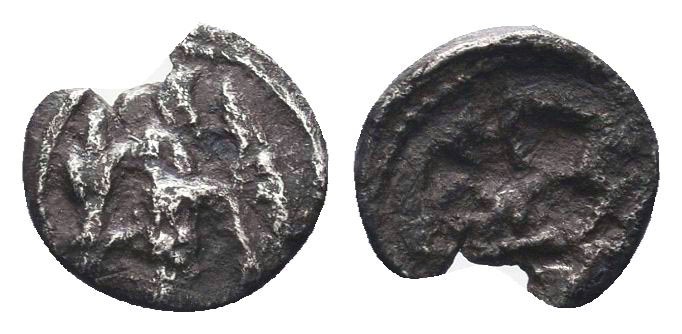 CILICIA, Circa 425-385 BC. AR Hemiobol 

Condition: Very Fine

Weight: 0.20 gr
D...