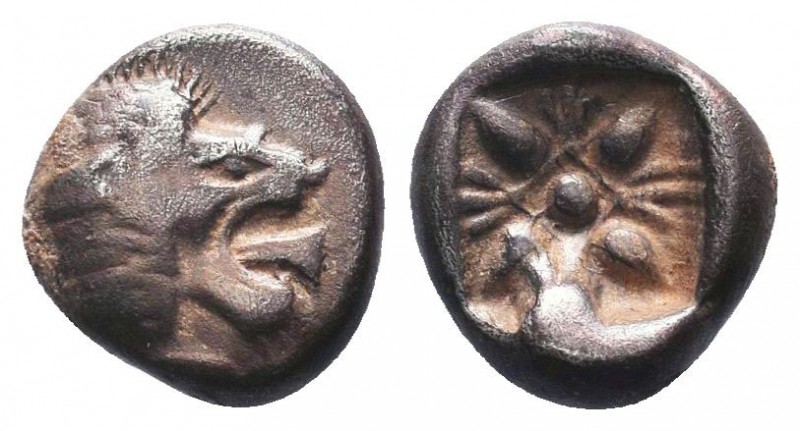 Miletos, Ionia. AR Obol, c. 525-475 BC.

Condition: Very Fine

Weight: 1.20 gr
D...