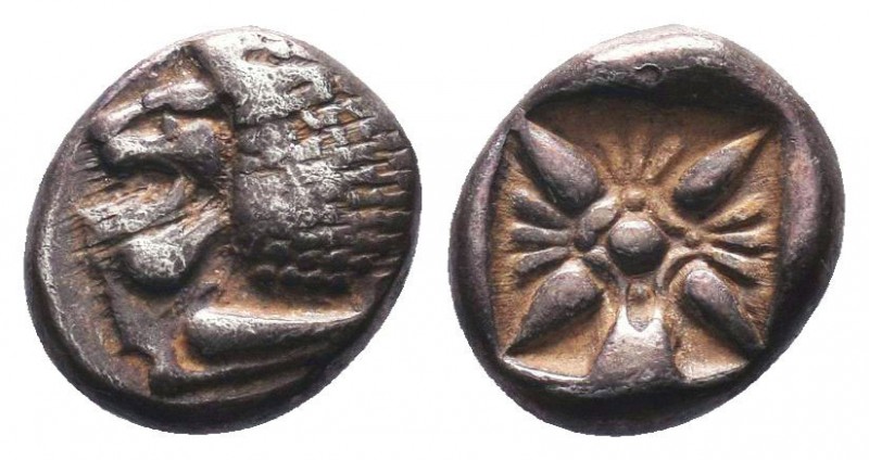 Miletos, Ionia. AR Obol, c. 525-475 BC.

Condition: Very Fine

Weight: 1.10 gr
D...