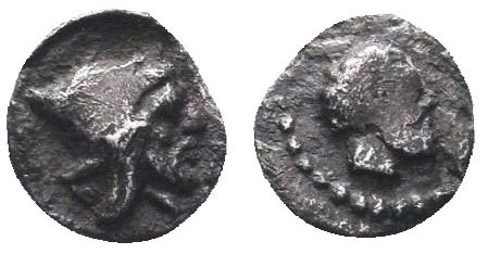 Cilicia Uncertain. AR Obol, c. 525-475 BC.

Condition: Very Fine

Weight: 0.10 g...