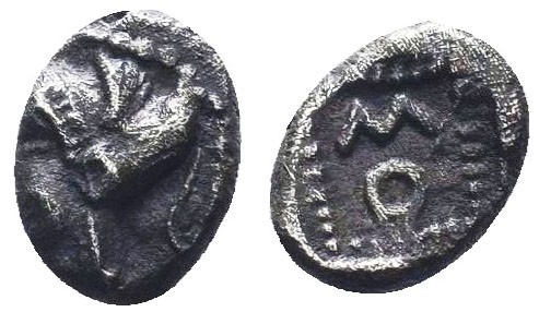 CILICIA, Soloi. 425-400 BC. AR Obol

Condition: Very Fine

Weight: 0.30 gr
Diame...
