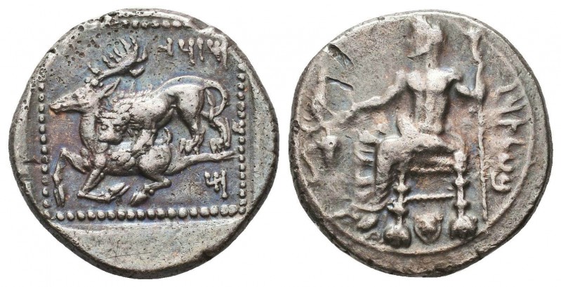 CILICIA. Tarsus. Mazaeus, as Satrap (361-328 BC). AR stater. Ba'altars seated le...