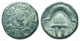 Greek, Kings of Macedon, Alexander III the Great 336-232 BC, Ae

Condition: Very Fine

Weight: 3.90 gr
Diameter: 16 mm