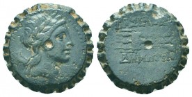 SELEUKID KINGS OF SYRIA. (1st - 2nd Century BC). Ae.

Condition: Very Fine

Weight: 16.30 gr
Diameter: 25 mm