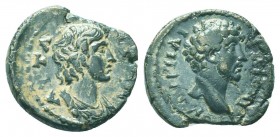 Attaia, AE, Marcus Aurelius as Caesar (139-161 AD)
Bust of Marcus Aurelius right / Bust of Senate right. SNG v. Aulock 1077. R

Condition: Very Fine

...