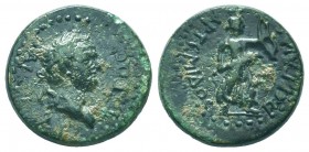PAMPHYLIA, Perge. Titus. AD 79-81. Æ 

Condition: Very Fine

Weight: 4.90 gr
Diameter: 18 mm