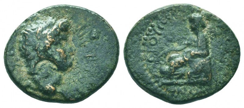 Nero (54-68). Cilicia, Anazarbus. Æ Hemiassarion 

Condition: Very Fine

Weight:...