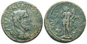 CILICIA, Tarsus. Pupienus. AD 238. Æ Laureate, draped and cuirassed bust right; c/m: eagle standing left, head turned to right / Perseus standing left...