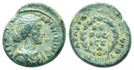 CILICIA, Anazarbus. Crispina. Augusta, AD 178-182. Æ 

Condition: Very Fine

Weight: 6.90 gr
Diameter: 22 mm