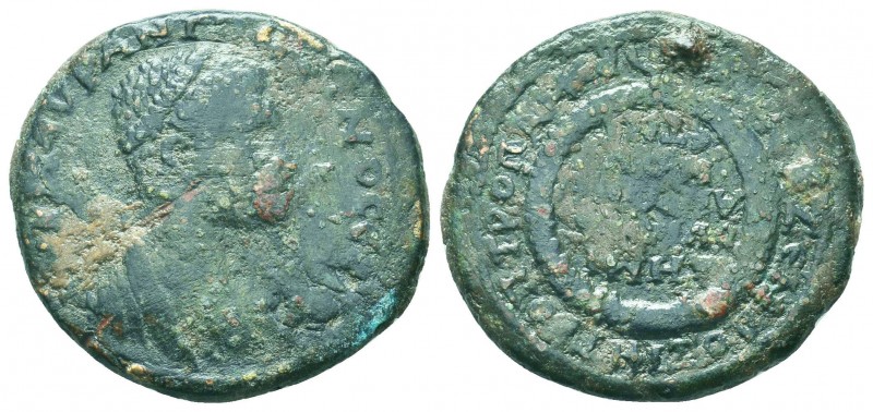 Cilicia, Anazarbus. Elagabalus. A.D. 218-222. AE. AV K M AVP ANTΩNEINOC CEB, dia...