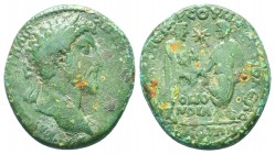 CILICIA, Tarsus. Marcus Aurelius, with Lucius Verus. AD 161-169. Æ AVT KAIC MAP AVPHΛIO ANTΩNЄINOC CЄB, laureate head of Marcus right / AΔPAINHC TAPCO...