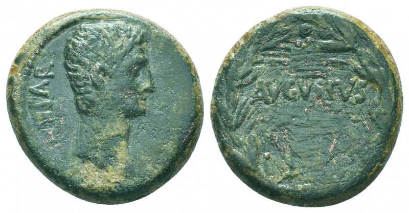 SELEUCIS & PIERIA. Antioch. Augustus (27 BC-14 AD). Ae As.
Obv: CAESAR.
Bare hea...