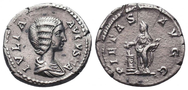 Julia Domna. Augusta, AD 193-217. AR Denarius 

Condition: Very Fine

Weight: 3....