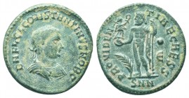 Constantinus II (337-340) - AE Follis 

Condition: Very Fine

Weight: 3.00 gr
Diameter: 19 mm