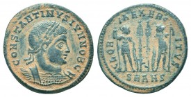 Constantinus II (337-340) - AE Follis 

Condition: Very Fine

Weight: 2.30 gr
Diameter: 18 mm