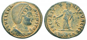 Helena (324-329 AD). AE Follis 

Condition: Very Fine

Weight: 2.50 gr
Diameter: 19 mm