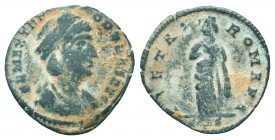 Theodora (posthumous issue). Died before A.D. 337. AE follis

Condition: Very Fine

Weight: 0.90 gr
Diameter: 16 mm