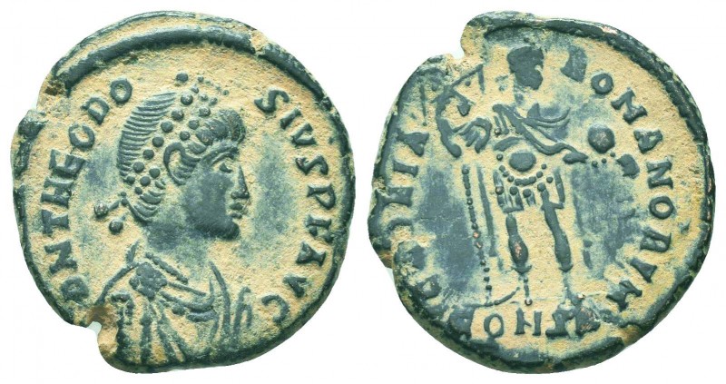 THEODOSIUS I AD (379-395). Ae.

Condition: Very Fine

Weight: 4.60 gr
Diameter: ...