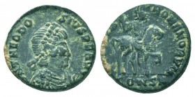 THEODOSIUS I AD (379-395). Ae.

Condition: Very Fine

Weight: 1.90 gr
Diameter: 15 mm