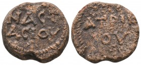 Byzantine lead seal of Anastasios patrikios
(7th cent.)
Obv.: +ΑΝΑCΤΑCΙΟV/
Rev.: ΠΑΤΡΙΚΙΟV
(Of Anastasios patrikios)


Condition: Very Fine
Weight: 15...