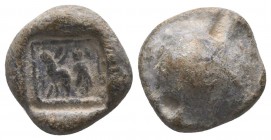 Roman conical lead seal with a horse and a man following
(ca 2nd/3rd cent. AD)


Condition: Very Fine

Weight: 7.30 gr
Diameter: 17 mm
