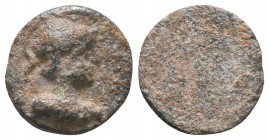 Hellenistic or Roman lead tessera 
with the depiction of Athena (?)


Condition: Very Fine

Weight: 3.60 gr
Diameter: 17 mm