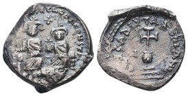 Heraclius, with Heraclius Constantine, AR Hexagram. Constantinople, AD 632-635.

Condition: Very Fine

Weight: 6.20 gr
Diameter: 21 mm